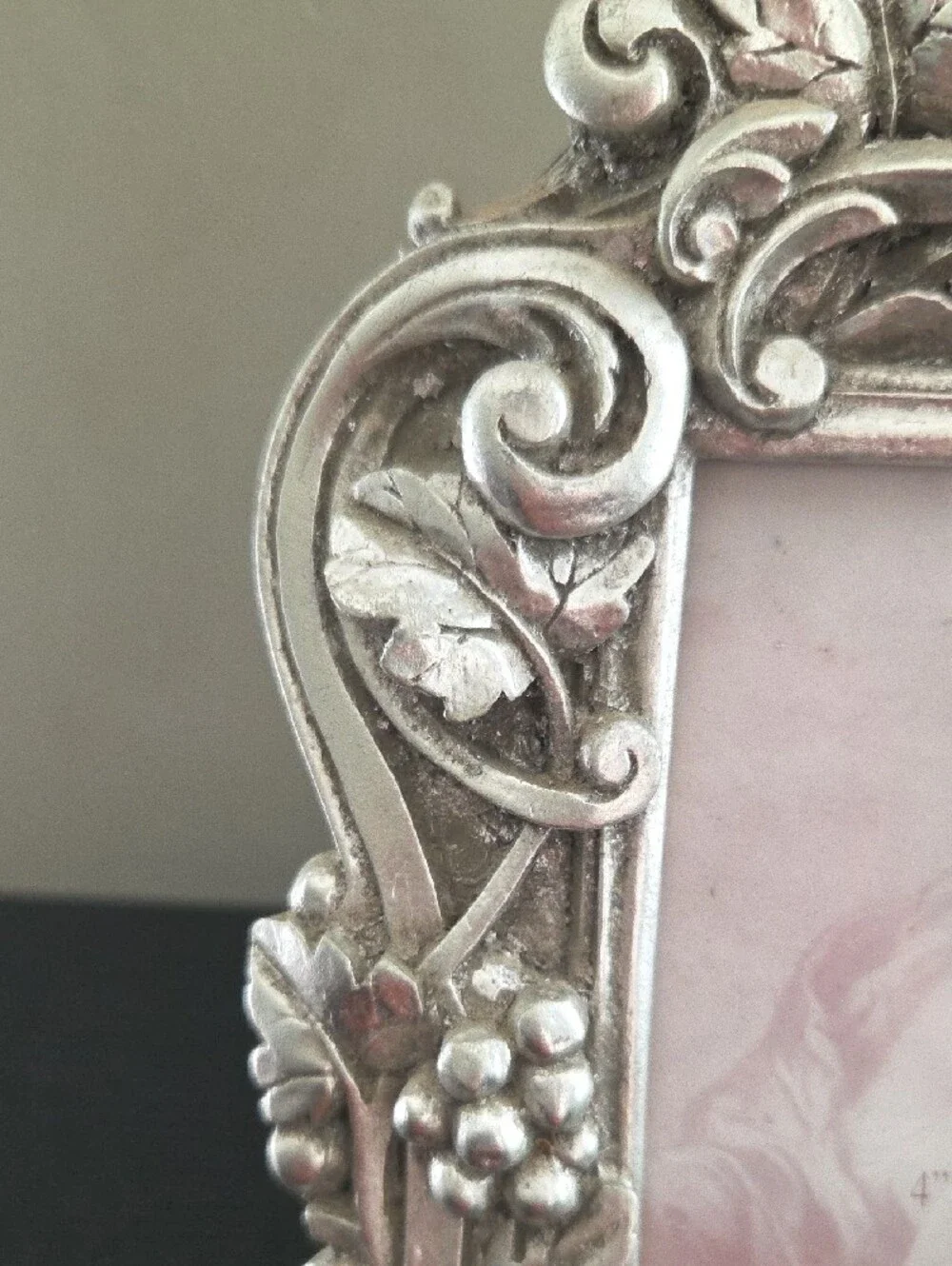 Ornate Silver Vintage Style Photo Frame